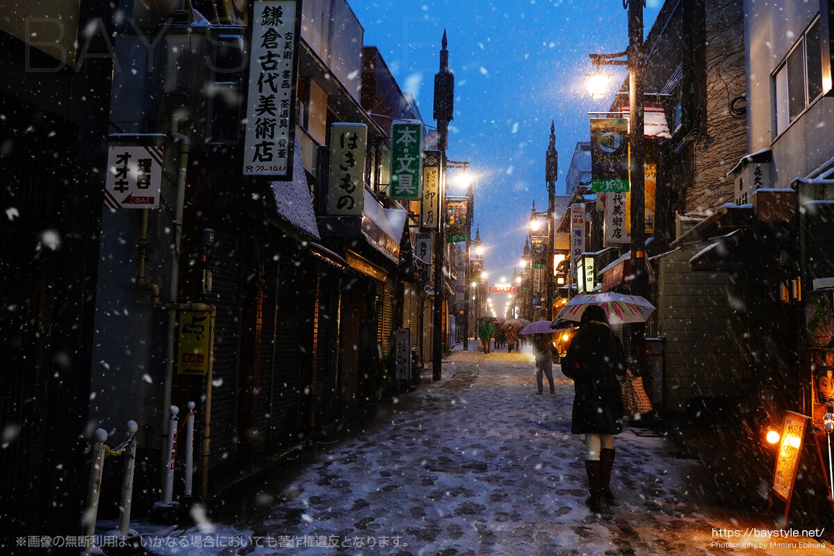 雪の日の鎌倉