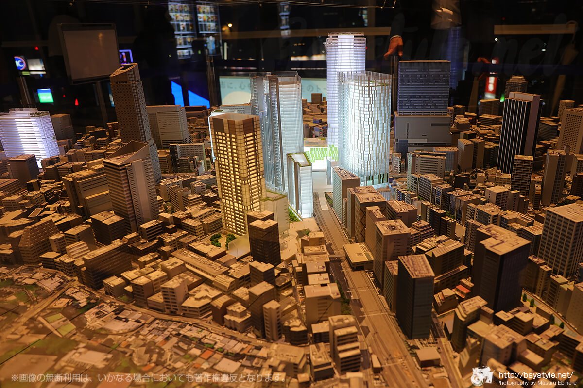 渋谷の街をイメージした模型