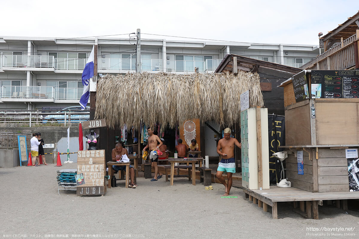 JUBI、逗子海水浴場の海の家