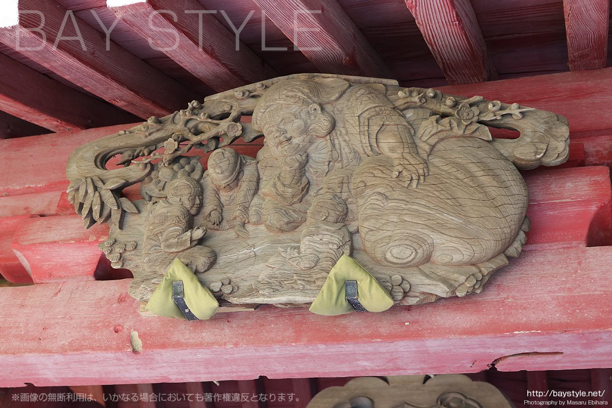 光則寺山門に刻まれた木彫り