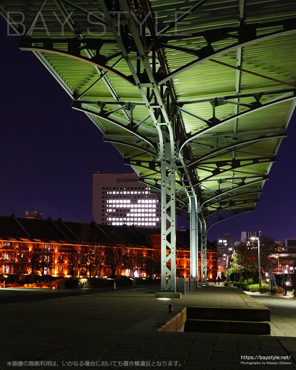 旧横浜港駅プラットホームの夜景