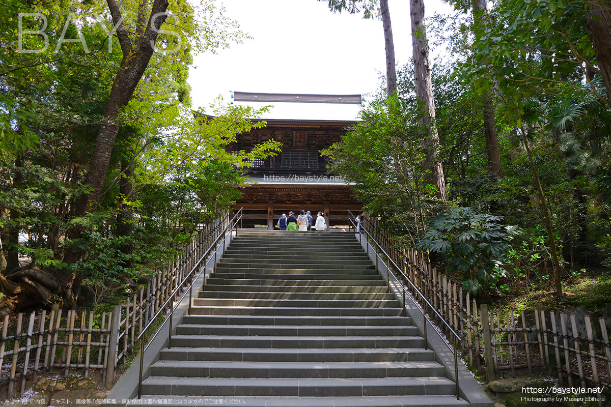 円覚寺の山門方面