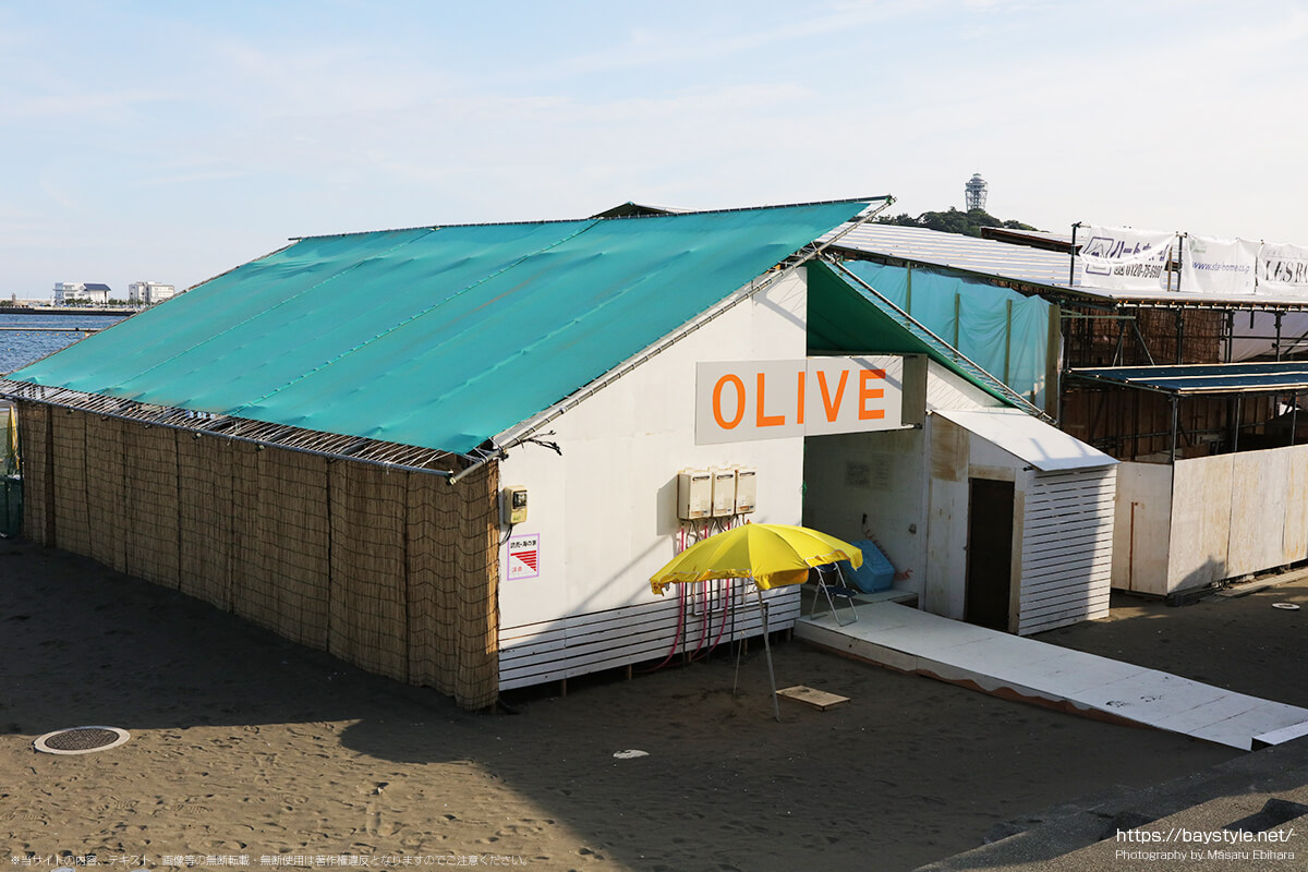 OLIVE、片瀬東浜海水浴場の海の家