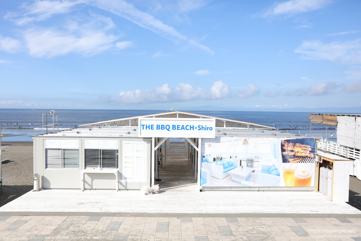 THE　BBQ　BEACH　×　Shiro（鵠沼海岸の海の家：2021年7月21日撮影）