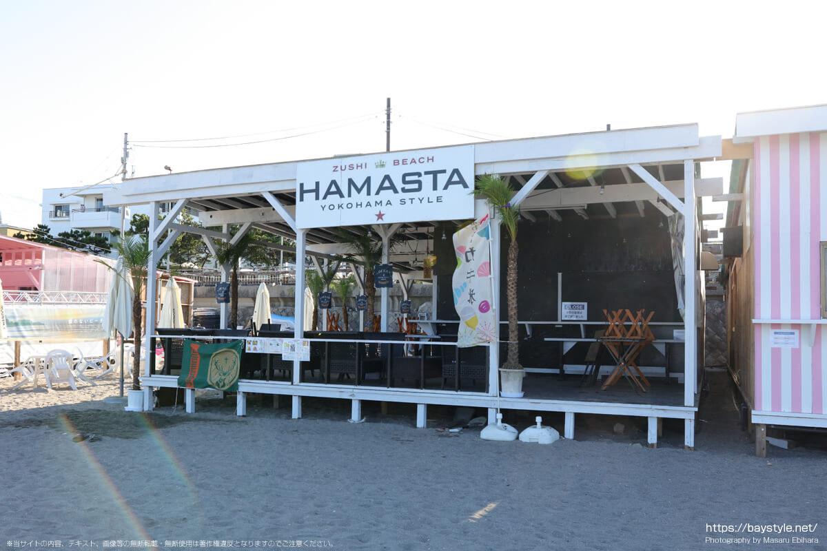 HAMASTA（ハマスタ）（逗子海岸の海の家：2021年7月22日撮影）