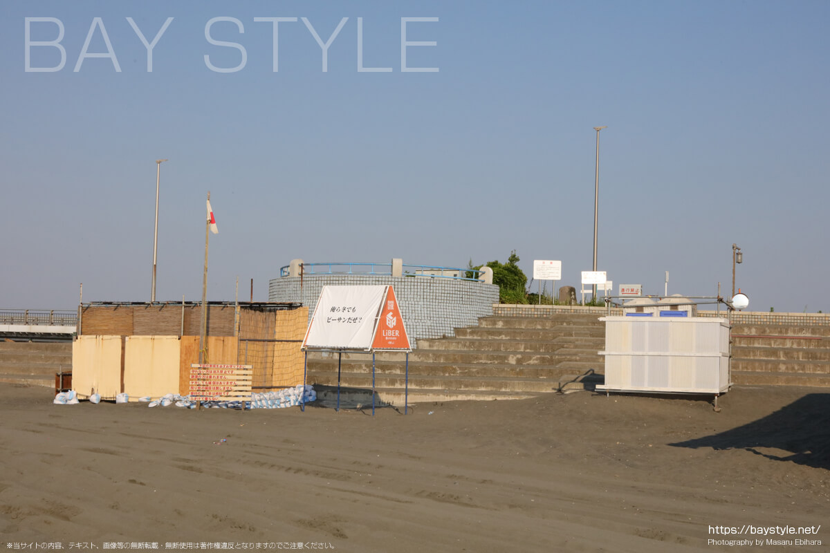 江ノ島（片瀬東浜海水浴場）の海の家のトイレ（2022年7月1日撮影）